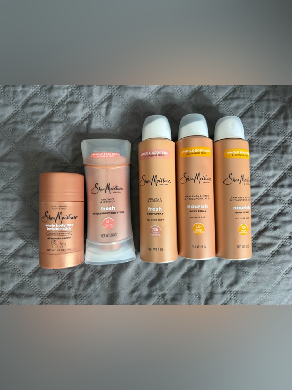 Shea Moisture Nourish and Fresh Deodorant Collection - Brown and White